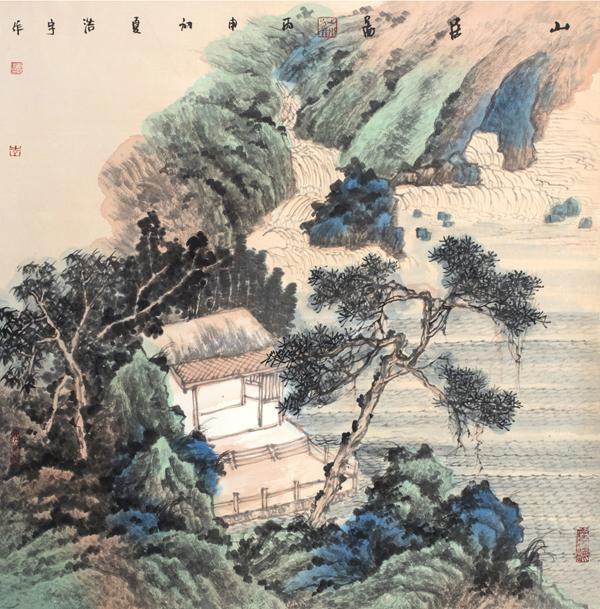 5李浩宇 山居图 69×69cm 缩图.jpg