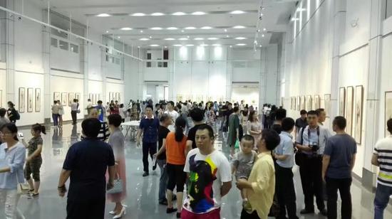 清墨涤心 承古绘今：刘建画展开幕式现场照片 (2)