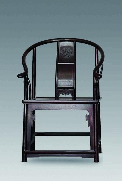 紫檀明式夹板圈椅