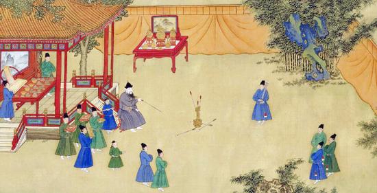 明代《朱瞻基行乐图》卷 北京故宫博物院藏