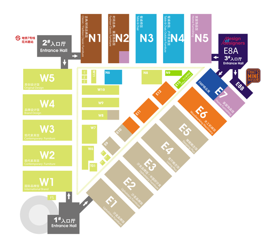 中国国际家具展2016 floormap