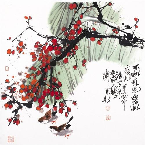 上海汉凌艺术 梁文尧《不似春光  胜似春光》68x68cm.jpg