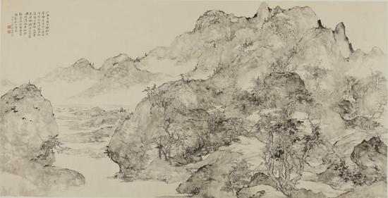 暖谷迴流 66x132cm 纸本水墨 2016