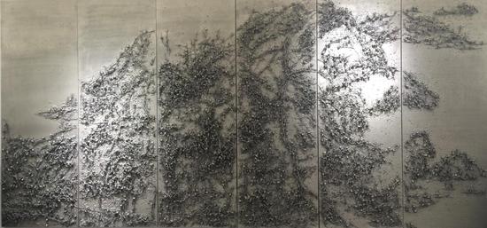 2009年《今日风景八号六联》马晗540x260cm