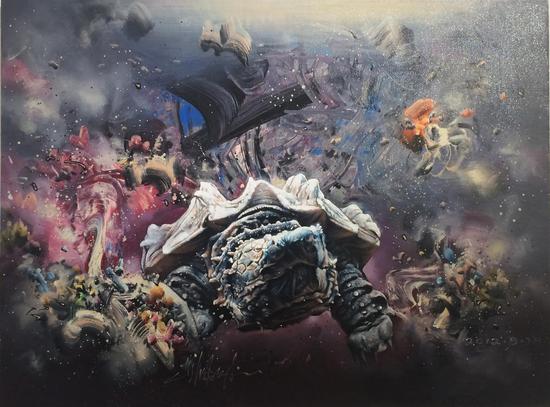 2012年《潮流深处》钟飙130x97cm