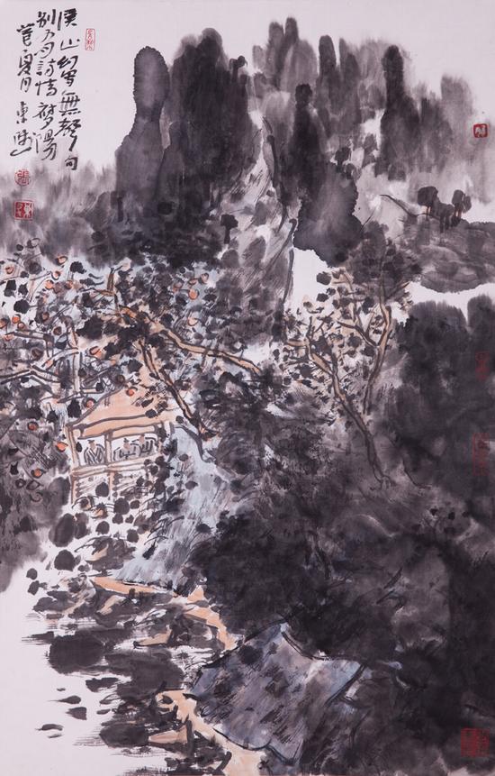 《溪山幻写无声句》68×45cm.2013作