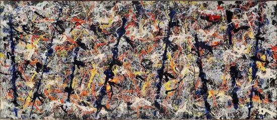 波洛克《蓝极》，1952年，图片来源：The Pollock-Krasner Foundation ARS， NY and DACS， London