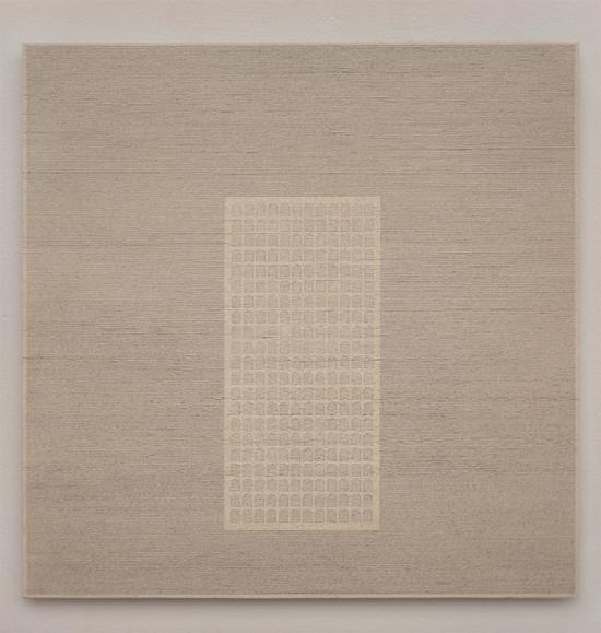 夏阳《无题》纸、墨、铝 50×50×1.5cm 2015