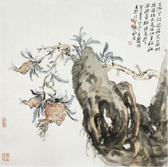 《多子得意图》，68×68cm，2013