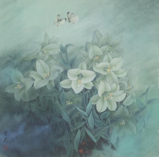 风轻云淡 66×66cm 纸本设色 2006