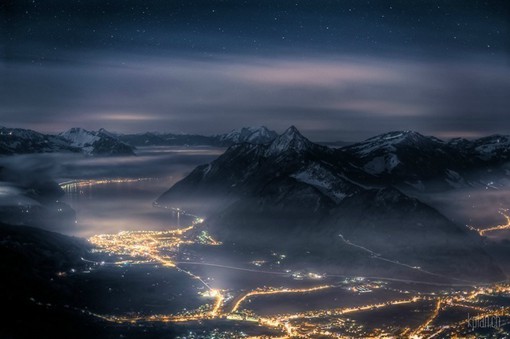 摄影师David Kaplan拍摄于高山上的夜景风光摄影