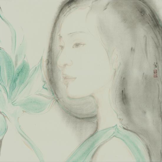 孟祥军，《寂》，68x68cm，2015