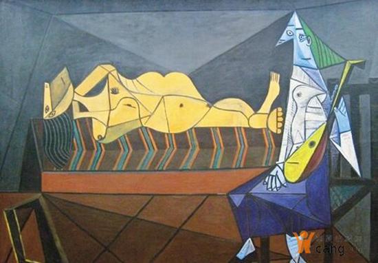巴勃罗·毕加索 晨歌 布面油画 195×265cm 1942年