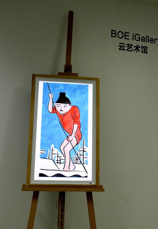 “青年艺术100”艺术家作品在iGallery屏幕展示 (