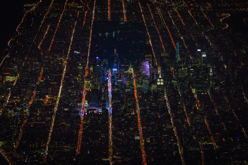 纽约夜景摄影图片