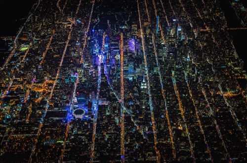 纽约夜景摄影图片