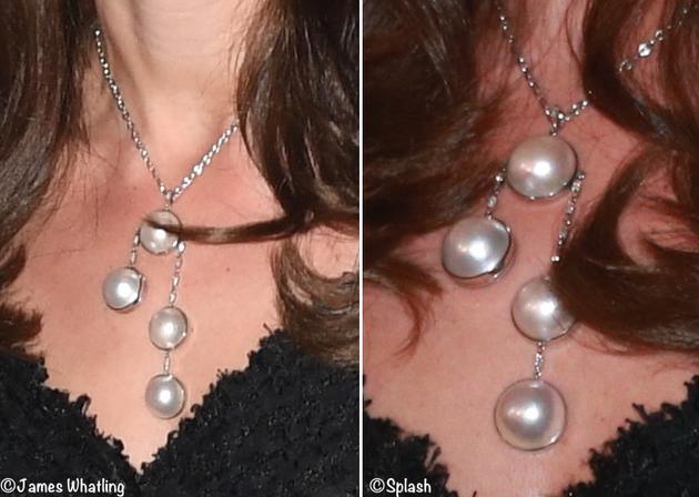 　　凯特佩戴的珍珠项链