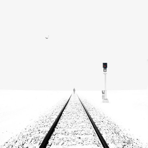 Hossein Zare极简主义黑白色调风光摄影