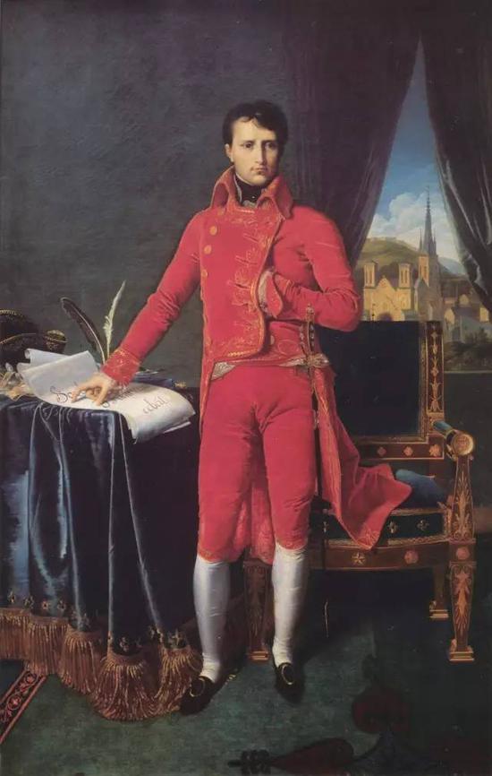 《拿破仑·波拿巴成为第一执政官》，布面油画，147x227cm，1804