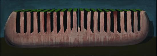 《梳子》，50x140,布面油画，1968