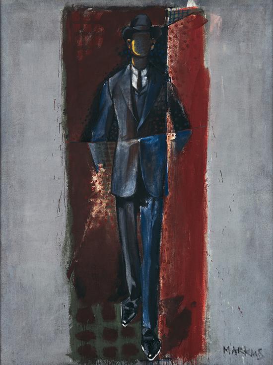 《穿西装的男人·二》，250x187，布面油画，1976