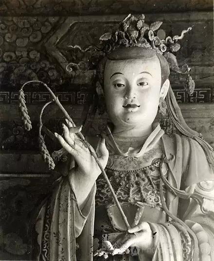老照片中的北京大慧寺彩塑