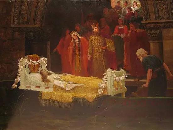 Alfred Lord Tennyson , The Lady of Shalott