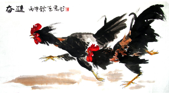 王宏画鸡 • 走进青岛塞奥泽恩