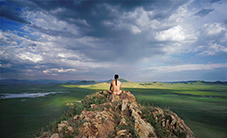 Man and Sky as One Series 2-Trance天人合一系列二出神.photoPigment print.2007150X247cm