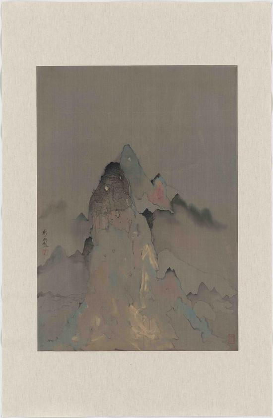 杨新收 曦照 2017 绢本设色 48X68cm