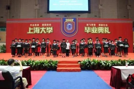 “上海美术学院2017届毕业典礼暨学位授予仪式”现场