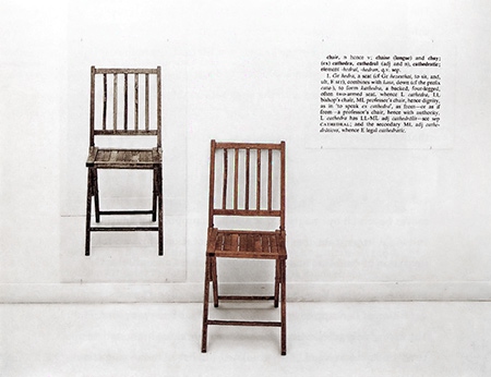 Joseph Kosuth, One and Three Chairs(1965)