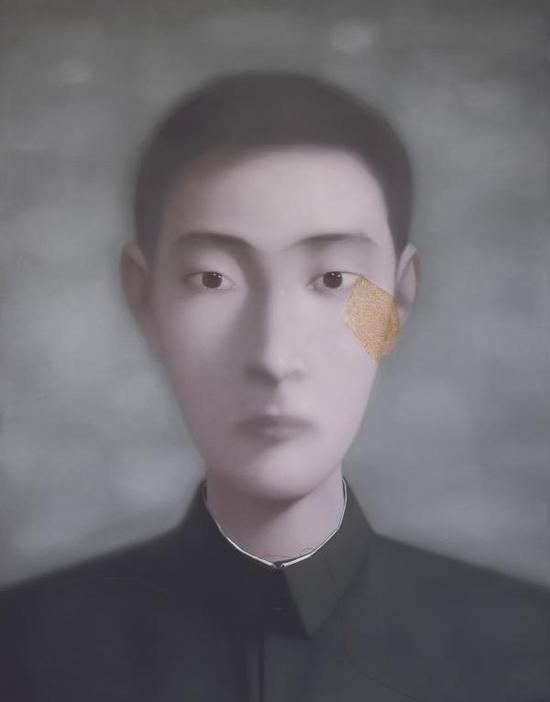 张晓刚《血缘：同志第一百二十号》190x150cm 布面油画 1998年
