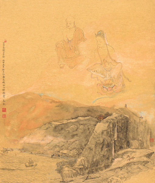 高毅作品   古寺53x45cm金潜纸本2016_nEO_IMG.jpg