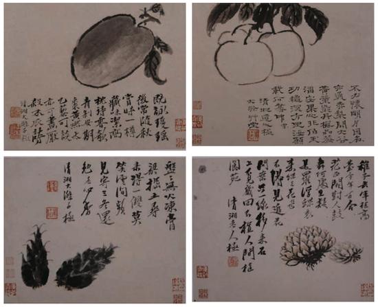 八开蔬果册 纸本设色 24.3cm×30cm 上海博物馆