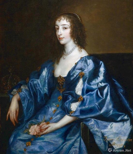 亨利埃塔·玛丽亚（Henrietta Maria of France）将这幅《救世主》带到英国皇室