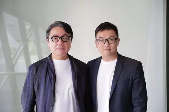 OTA FINE ARTS创始人大田秀则（左）与YT创始人徐宁（右）于东京。