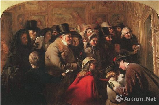 乔治·伯纳德·奥尼尔 舆论 布面油画 1863年 利兹市立美术馆