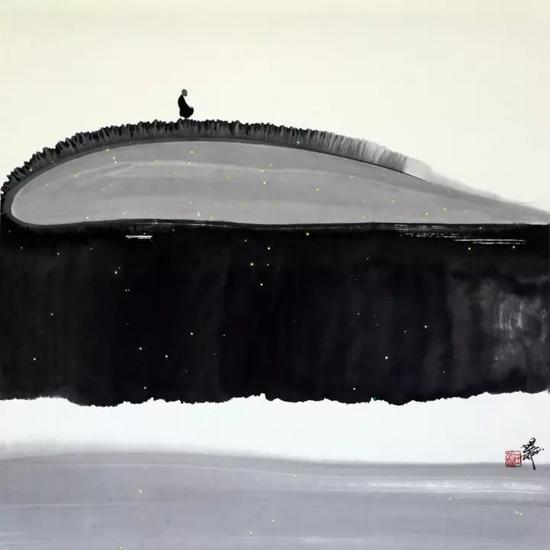 《云间妙音奏》， 纸本水墨，68×68cm，2011年作