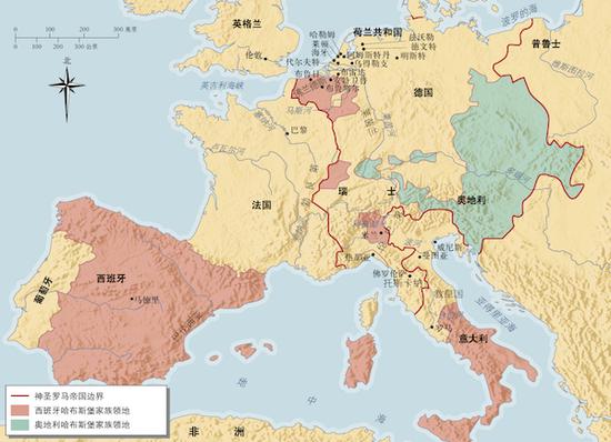 《詹森艺术史》中的欧洲地图