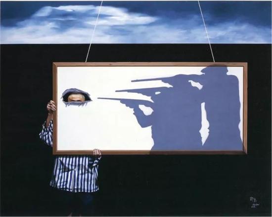 那危 《0.1mg系列-柔软的暴力》布面油画  200x250cm 2008