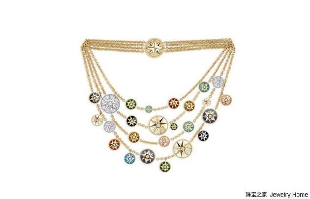 Dior迪奥ROSE DES VENTS系列项链 Dior迪奥ROSE DES VENTS系列项链，黄金，白金，钻石，硬宝石