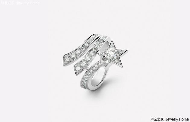 Chanel香奈儿Comete系列COMèTE系列戒指 Chanel香奈儿Comete系列COMèTE系列戒指，彗星图案，白18K金，钻石，售价：RMB 99，000