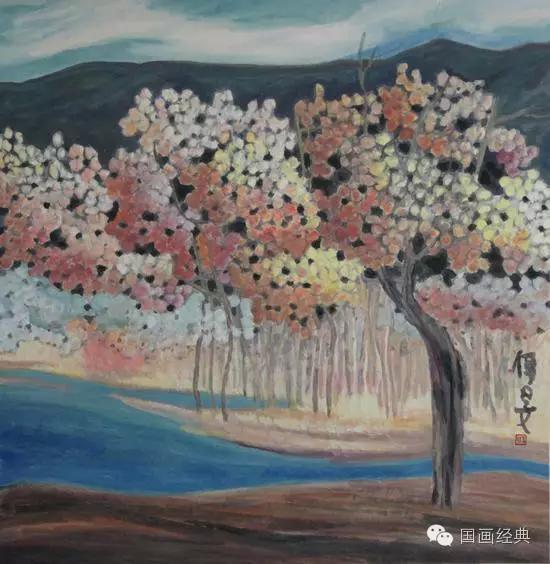 杨佴旻《秋收时节》2015 69x69cm 纸本设色