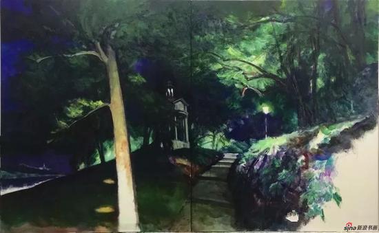章晓明《湖山系列之二》布面油画 162×260cm 2017