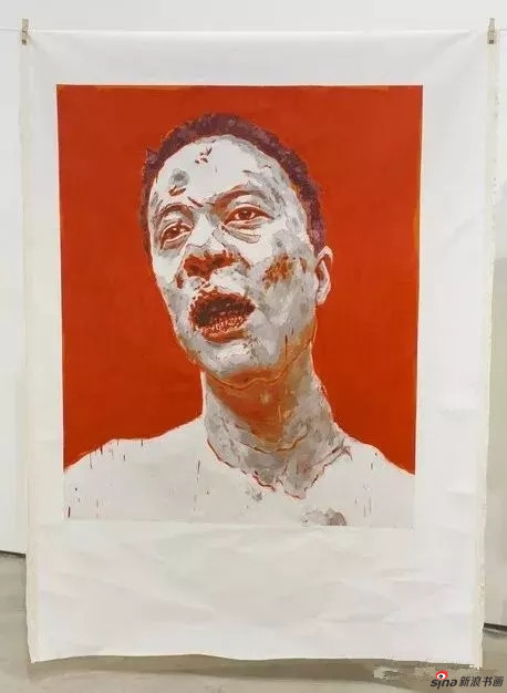 金阳平《被打者1》布面油画 160×120cm 2015