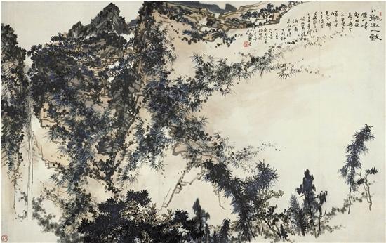 潘天寿 小龙湫一截图 1960年 潘天寿纪念馆