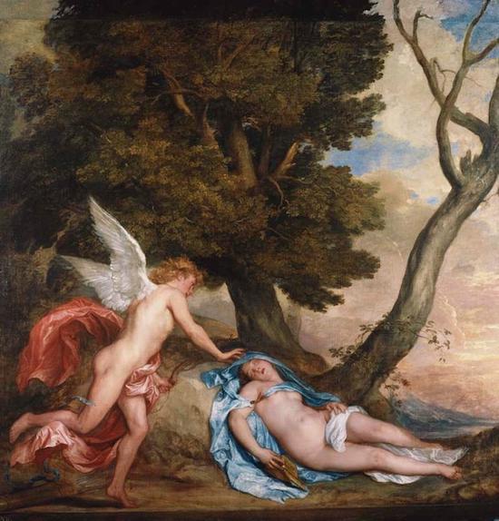 安东尼·凡·戴克,《爱神丘比特和普塞克》,1639-1640