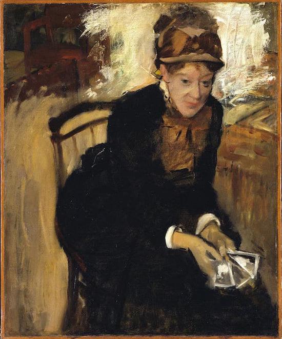 《玛丽·卡萨特》，埃德加·德加，1880-1884