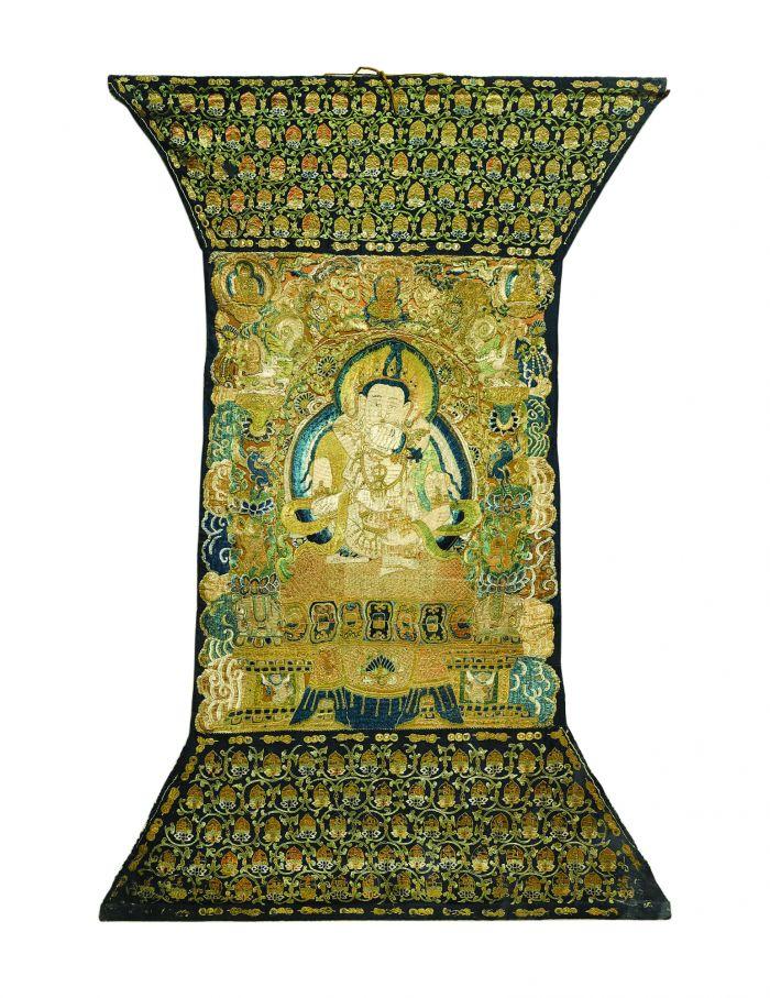 明永乐 刺绣金刚萨埵唐卡（40-60万）尺寸：13288.9厘米